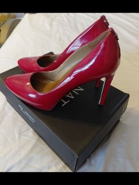 Red Patent High Heel Pumps - Women's Fashion Heels